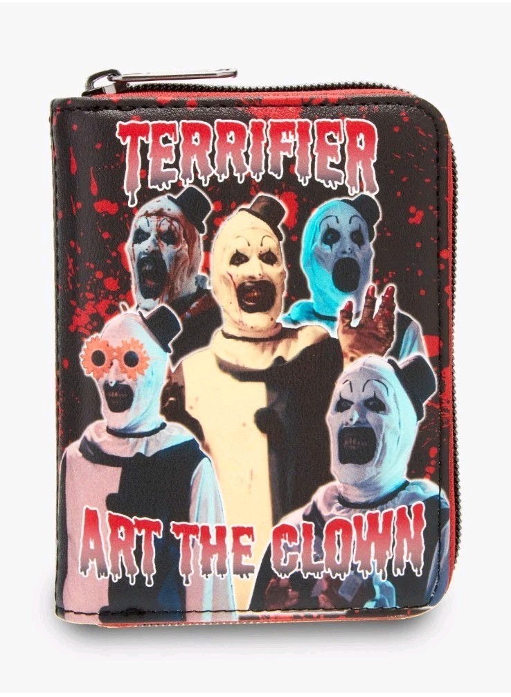 Loungefly Terrifier Art The Clown Splatter Wallet Horror (IN HAND)