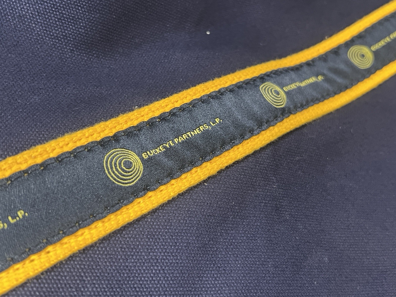 Scarborough & Tweed Banker Bag Canvas 21″ Duffle Blue Yellow Buckeye Partners