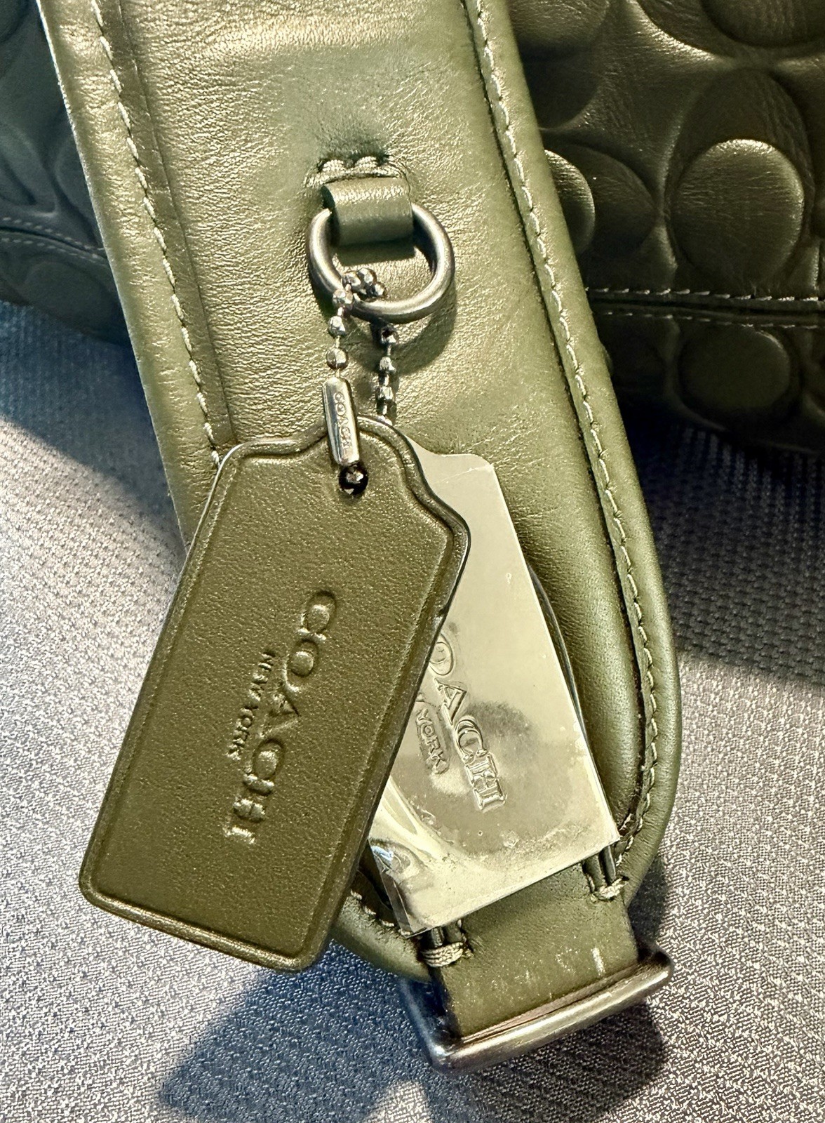 Coach New Large Sullivan Backpack Signature Leather W Eyeglass Case C9868