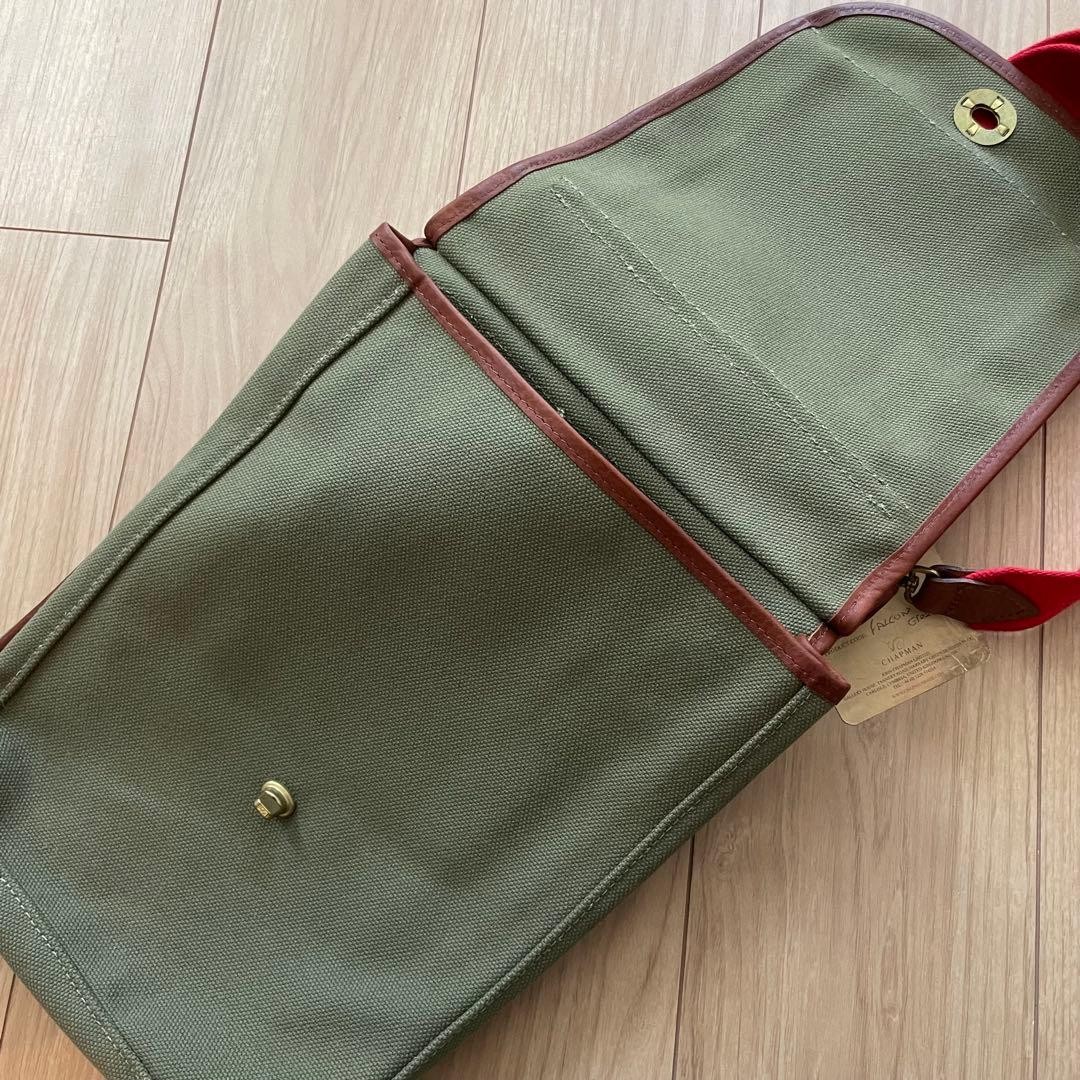 John Chapman Falconbag Canvas Green 26cm x 39cm x 10cm Used