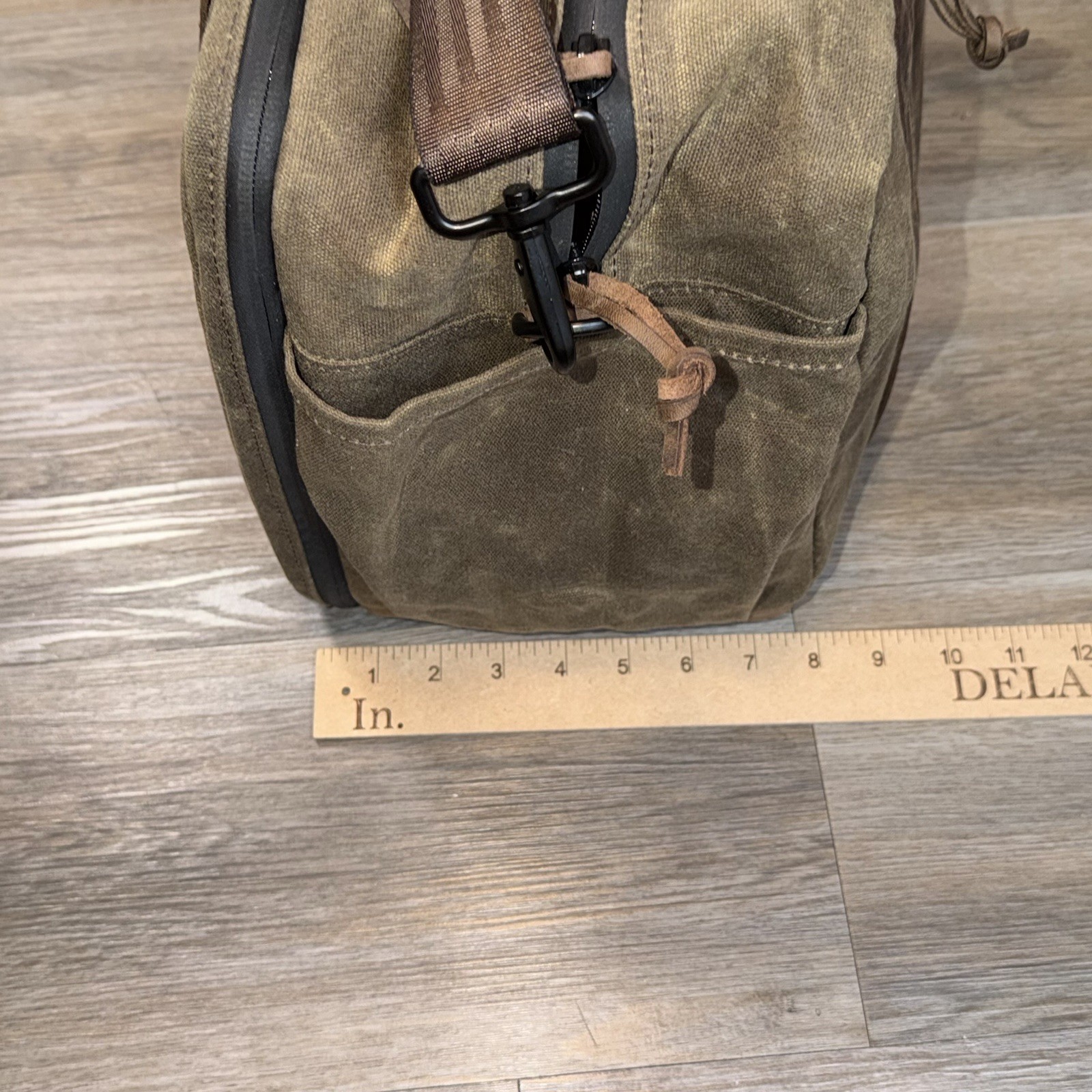 WaterField Designs Atlas Executive Athletic Holdall Waxed Canvas Premium Leather