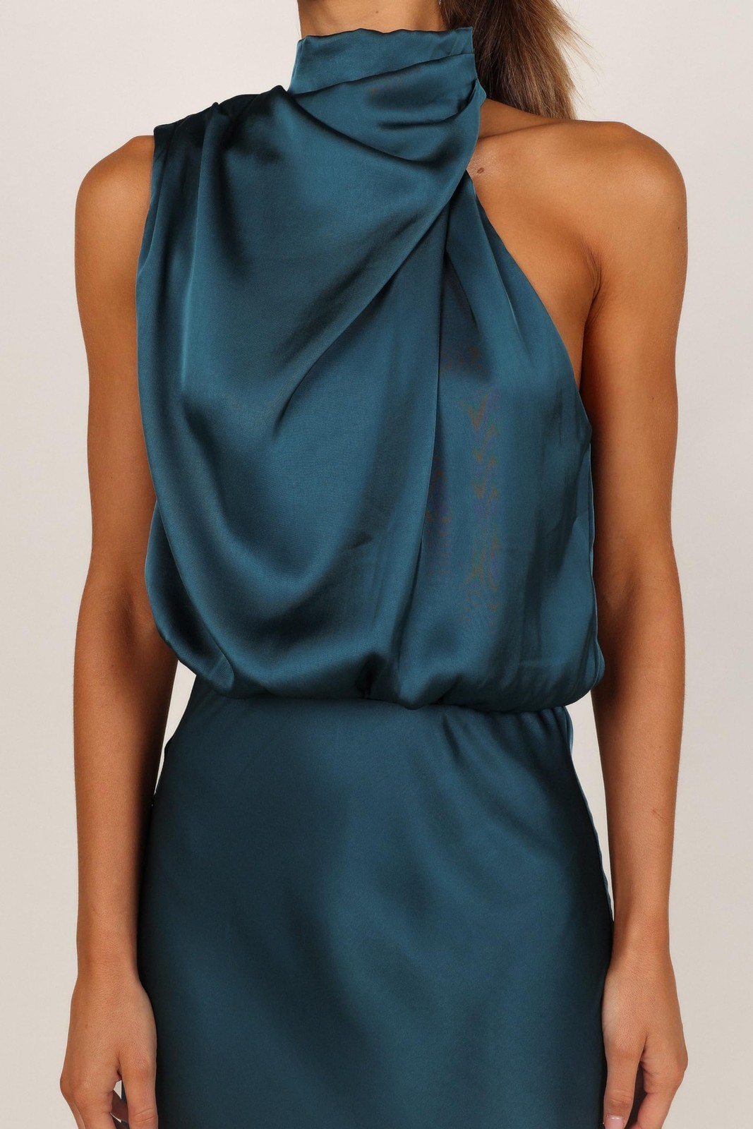Petal & Pup Anabelle Halter Neck Midi Dress – Teal M Teal U1