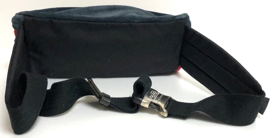 Masterpiece Body Bag Suede Navy Red 15cm x 32cm x 9cm Used