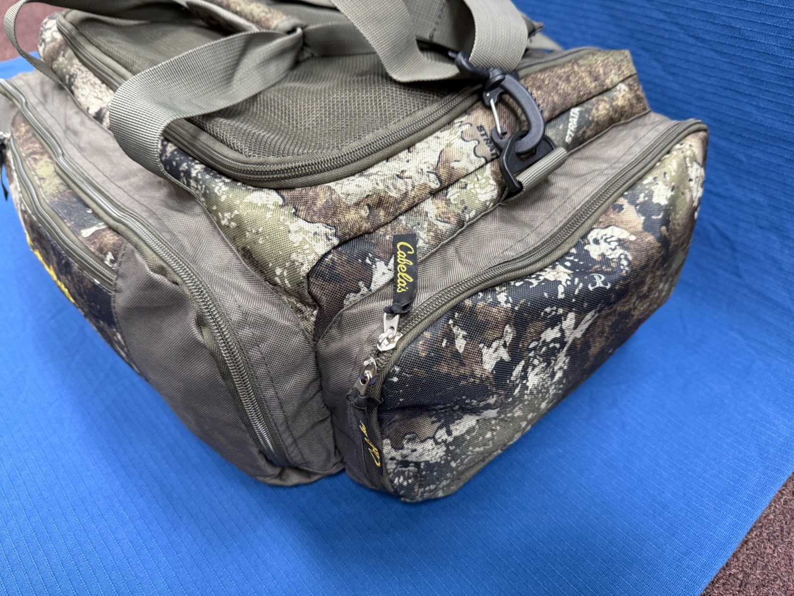 Cabelas Camouflage Duffle Bag with Shoulder Strap, 18 x 12 x 8 Inches