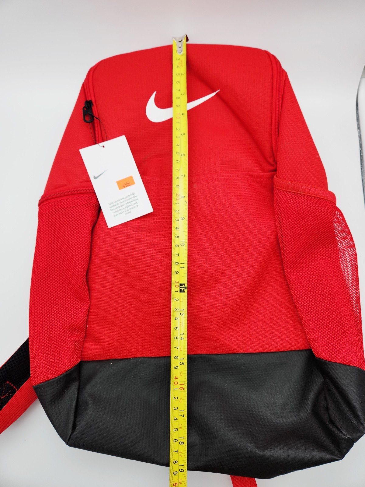 Nike Backpack Red Black Athletic School Gym Book Bag New With Tags