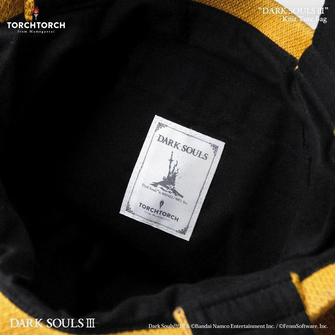 DARK SOULS III Knit Tote Bag TORCH TORCH Japan Exclusive SOLD OUT OFFICIAL