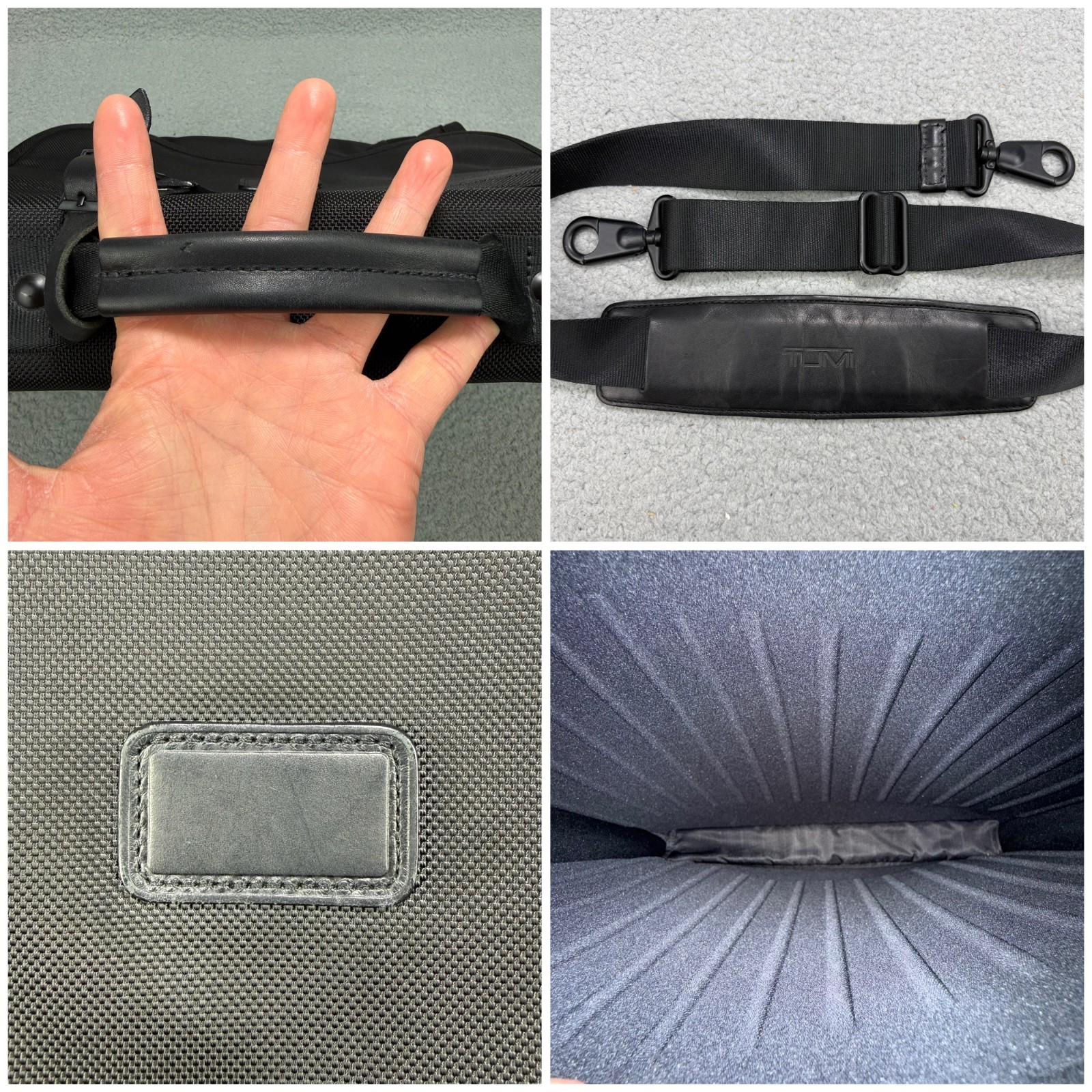 Tumi Bag Medium Black Alpha Laptop Messenger Slim Expandable Briefcase Crossbody