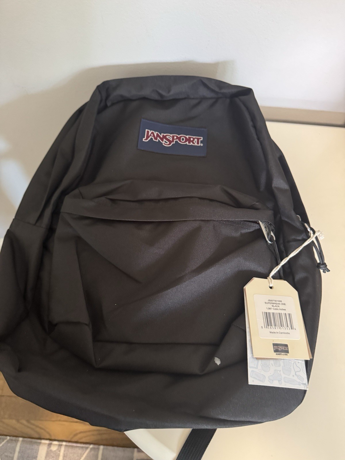 JanSport SuperBreak One Backpacks – Durable, Lightweight Size, Black