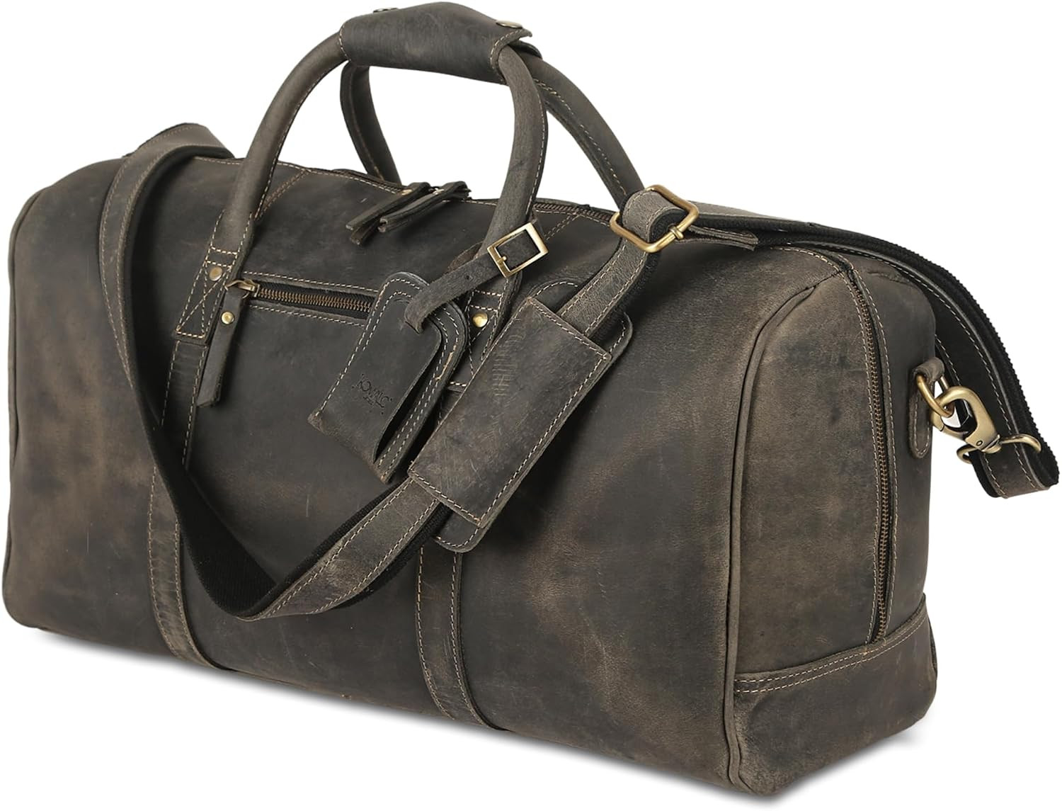 Stylish Leather Duffle Bag for Men & Women – Perfect for Travel & Gym