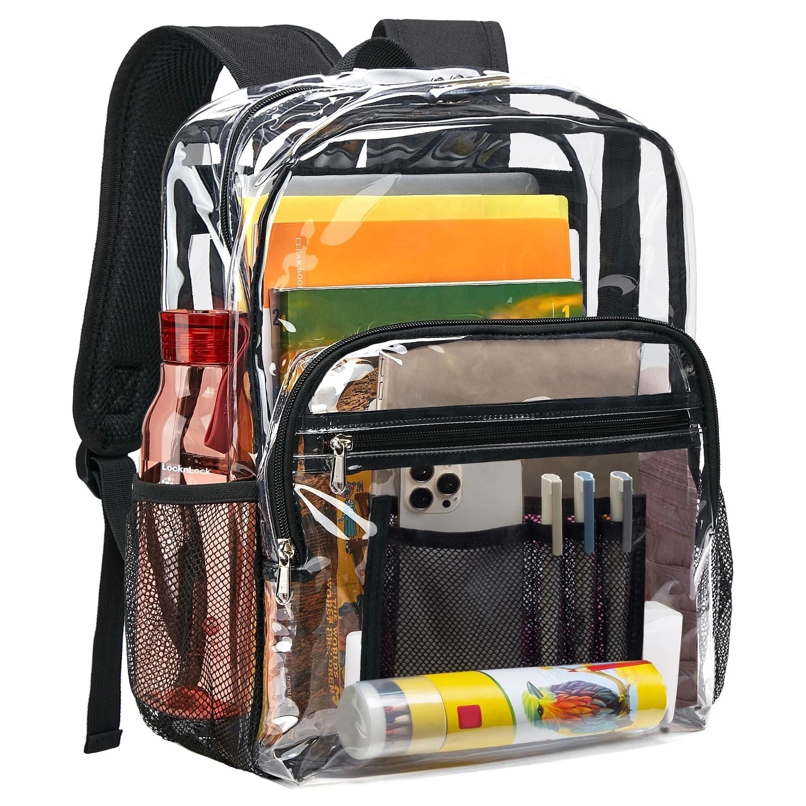 Vorspack Clear Backpack Heavy Duty – Clear Bookbag Large See Through Backpack…