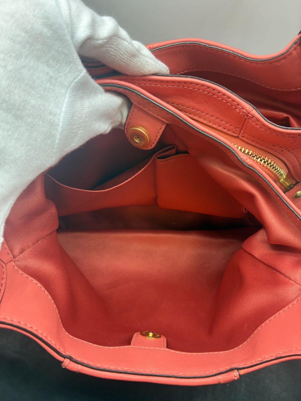 Coach Tote Bag AB Rank F23602 Leather 32cm x 20cm x 12cm Used