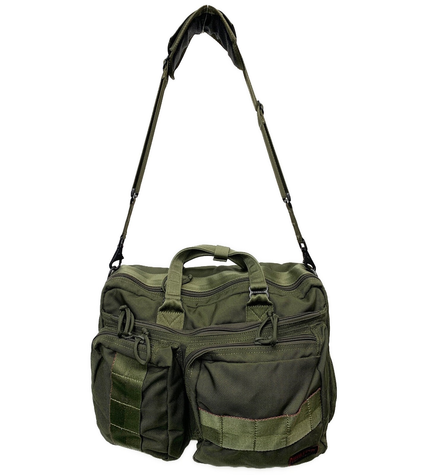 BRIEFING 3-Way Briefcase Olive Khaki Nylon Men Backpack Shoulder bag