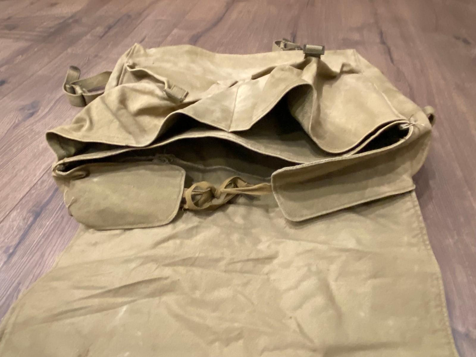 OLD VINTAGE UNKNOWN SOLDIER BACKPACK BAG ARMY MILITARY #0504
