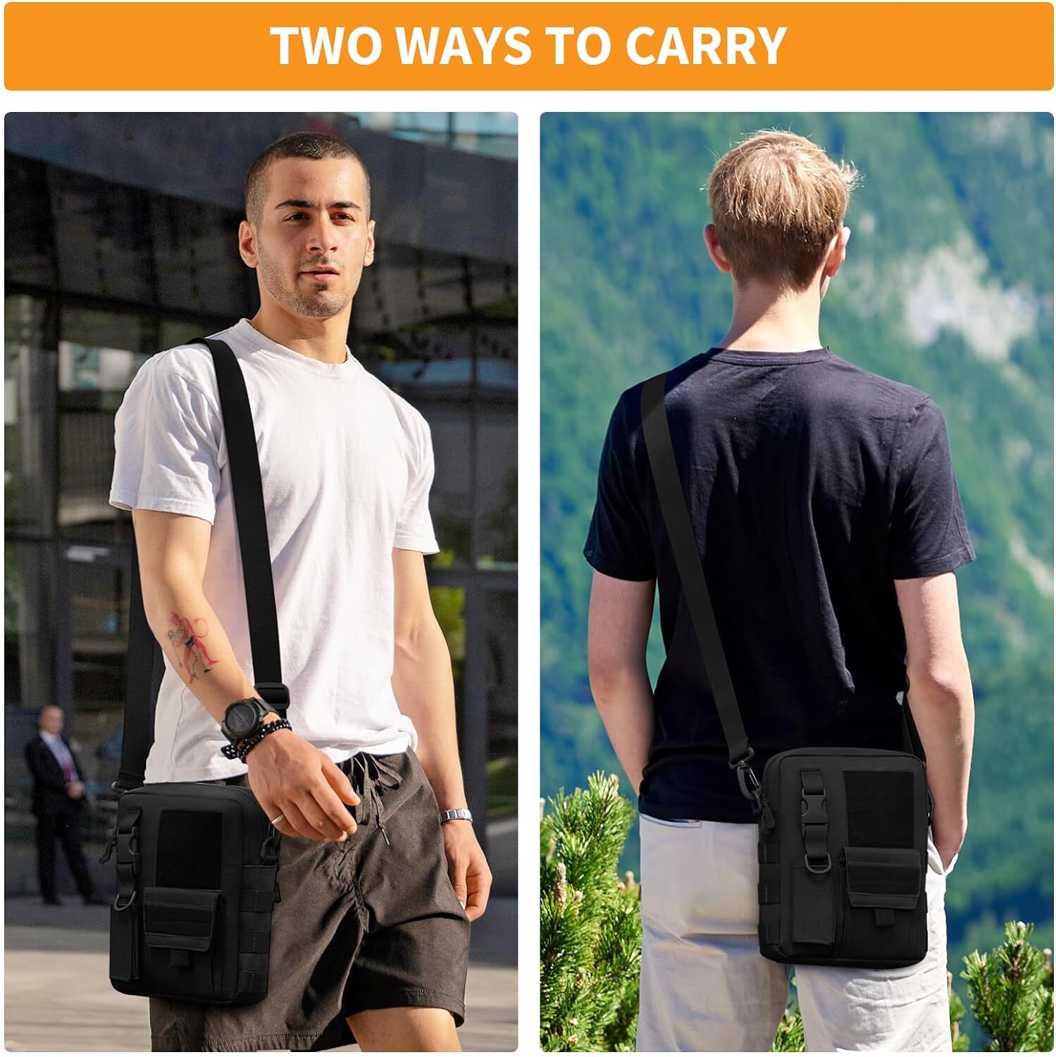 Outdoor Small Canvas Messenger Bag Tactical Classic Vintage Shoulder Casual Pack
