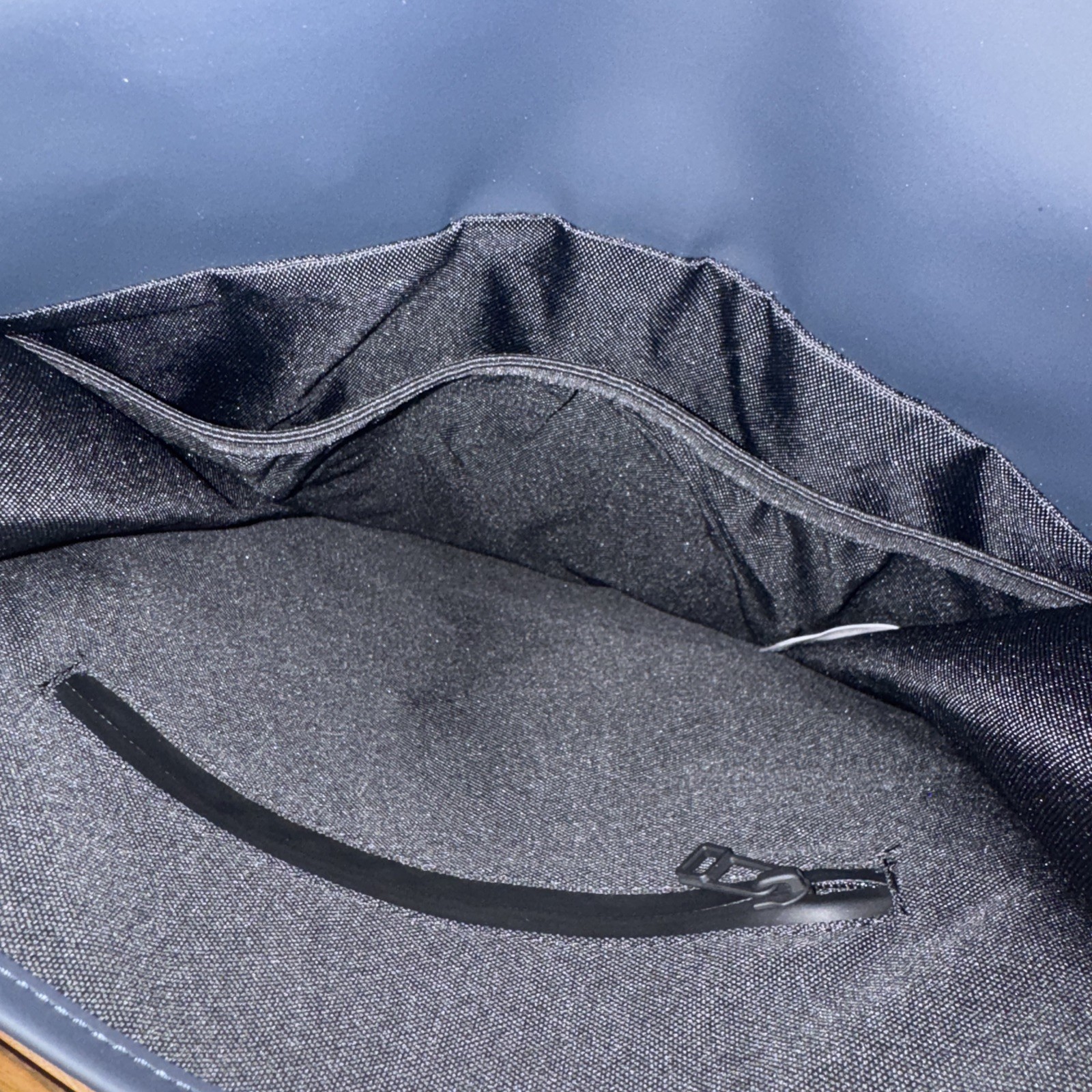 RAINS NWOT Backpack Waterproof Matte Navy Blue Work School Computer Backpack