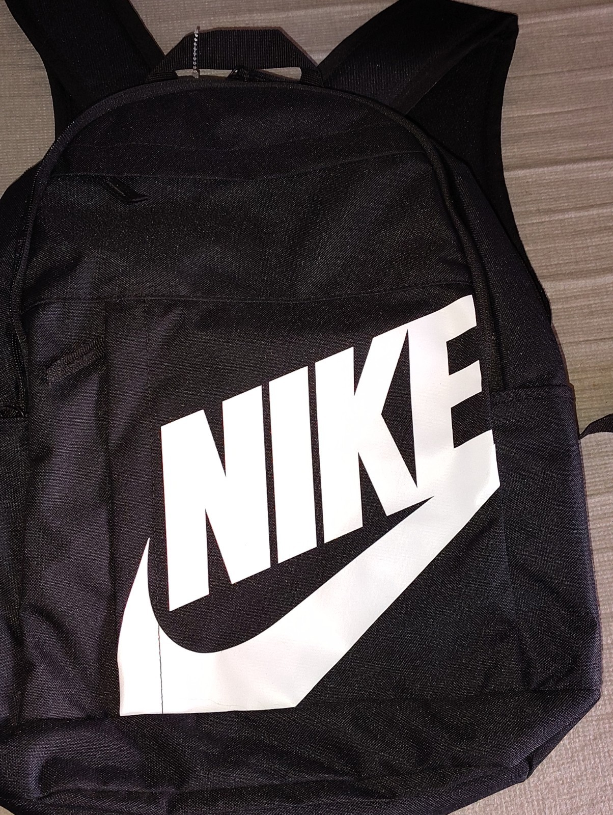 NEW WITH TAGS BLACK BACKPACK UNISEX WHITE SWOOSH LOGO DD0559-010 1,282 CU Large