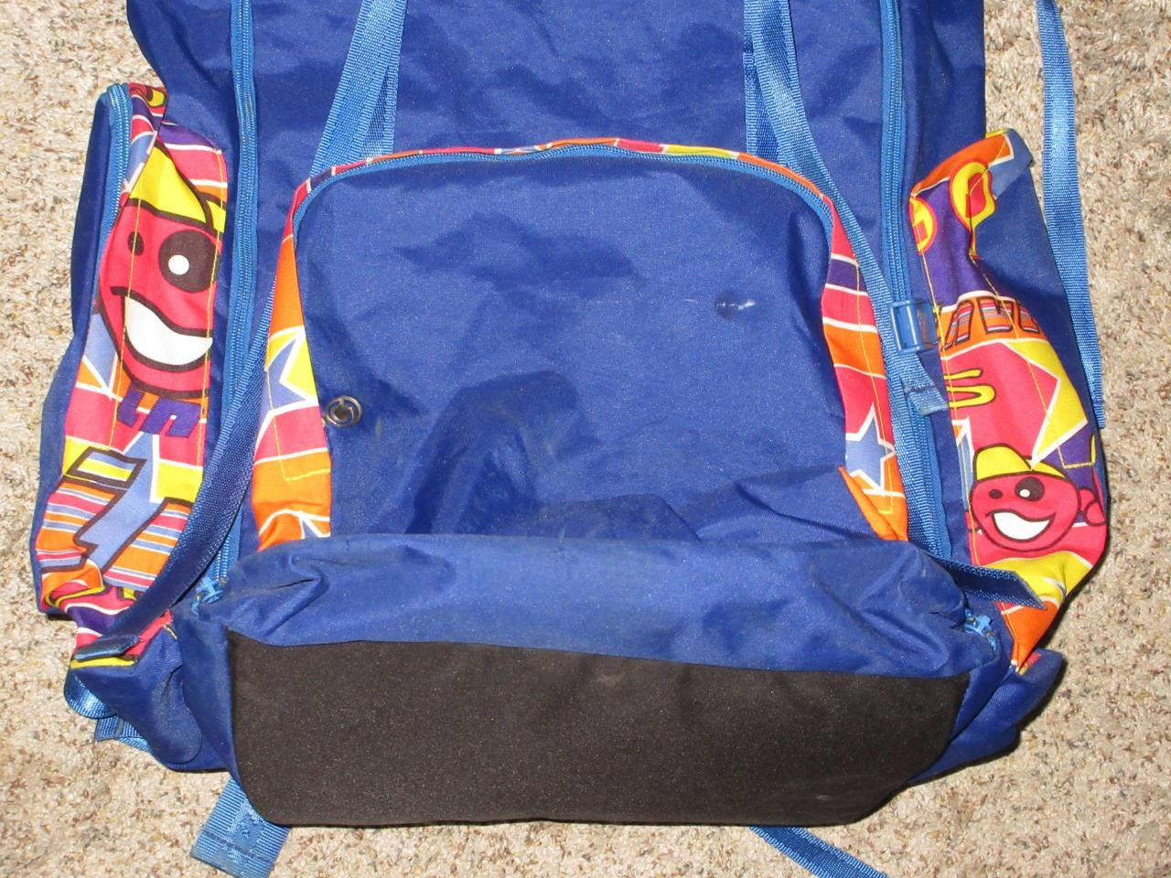 VTG INVICTA MULTI-COLOR BRIGHT BLUE JOLLY BACKPACK
