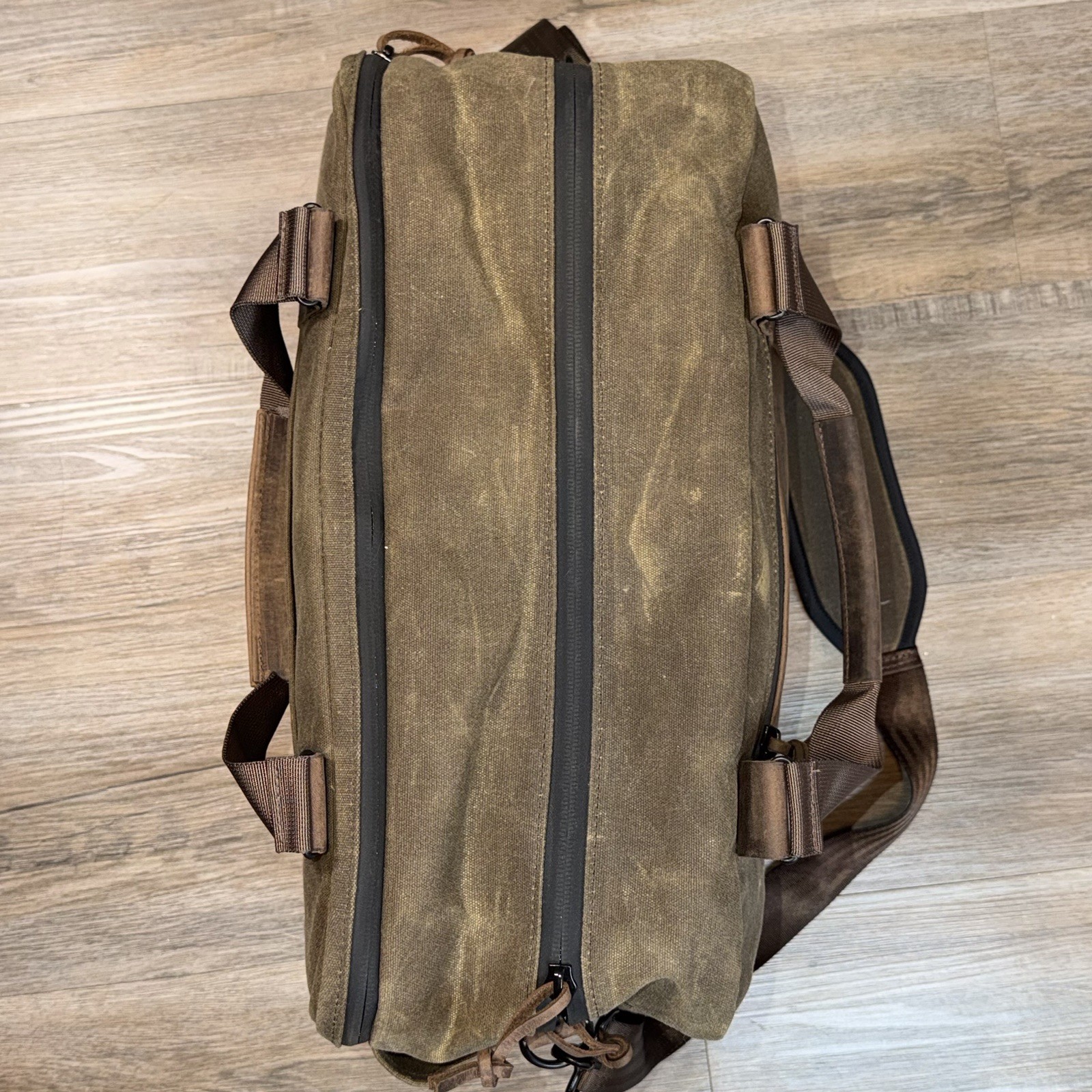 WaterField Designs Atlas Executive Athletic Holdall Waxed Canvas Premium Leather