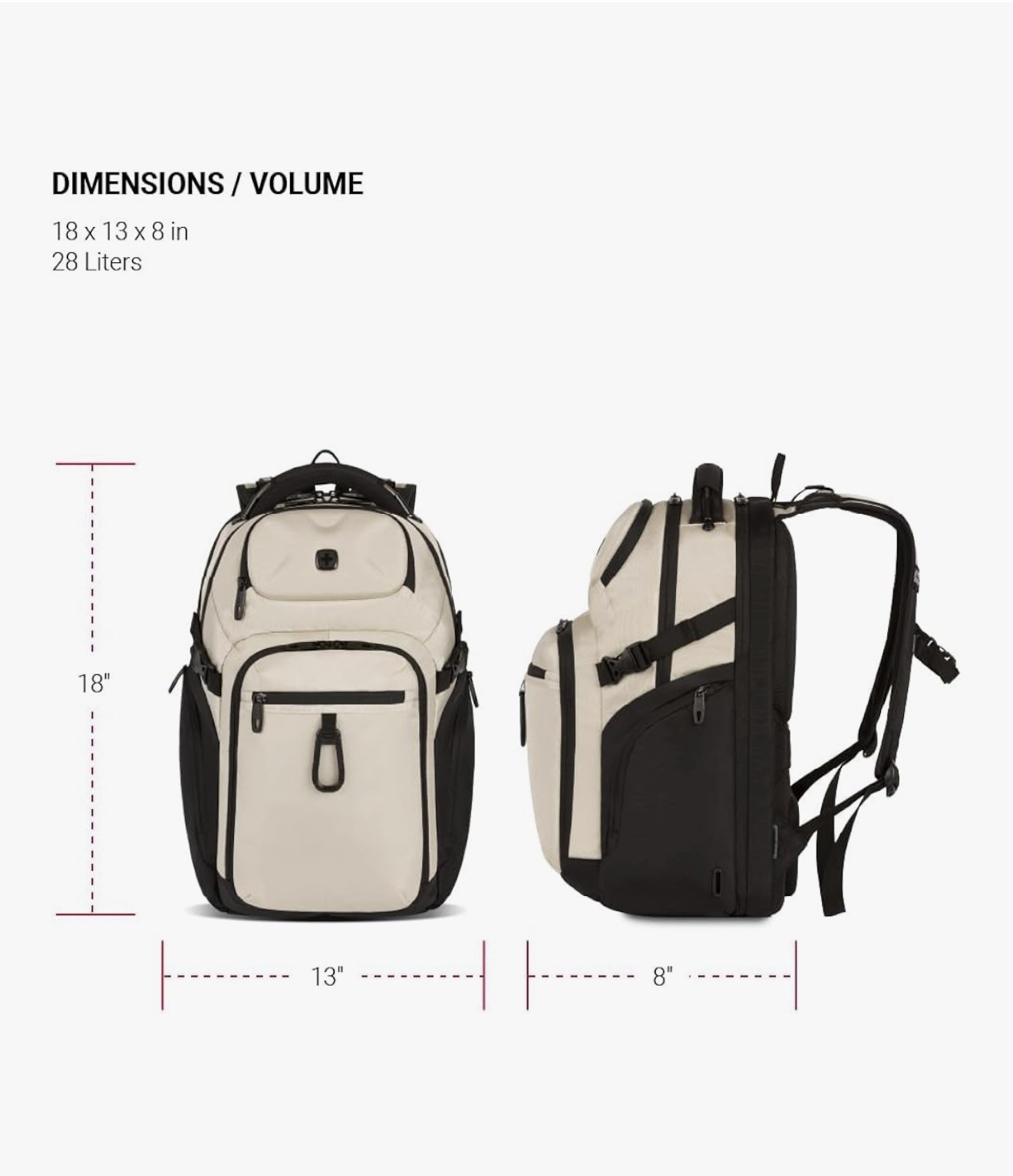 SwissGear Endure ScanSmart Laptop Backpack – Vintage Khaki – 17′