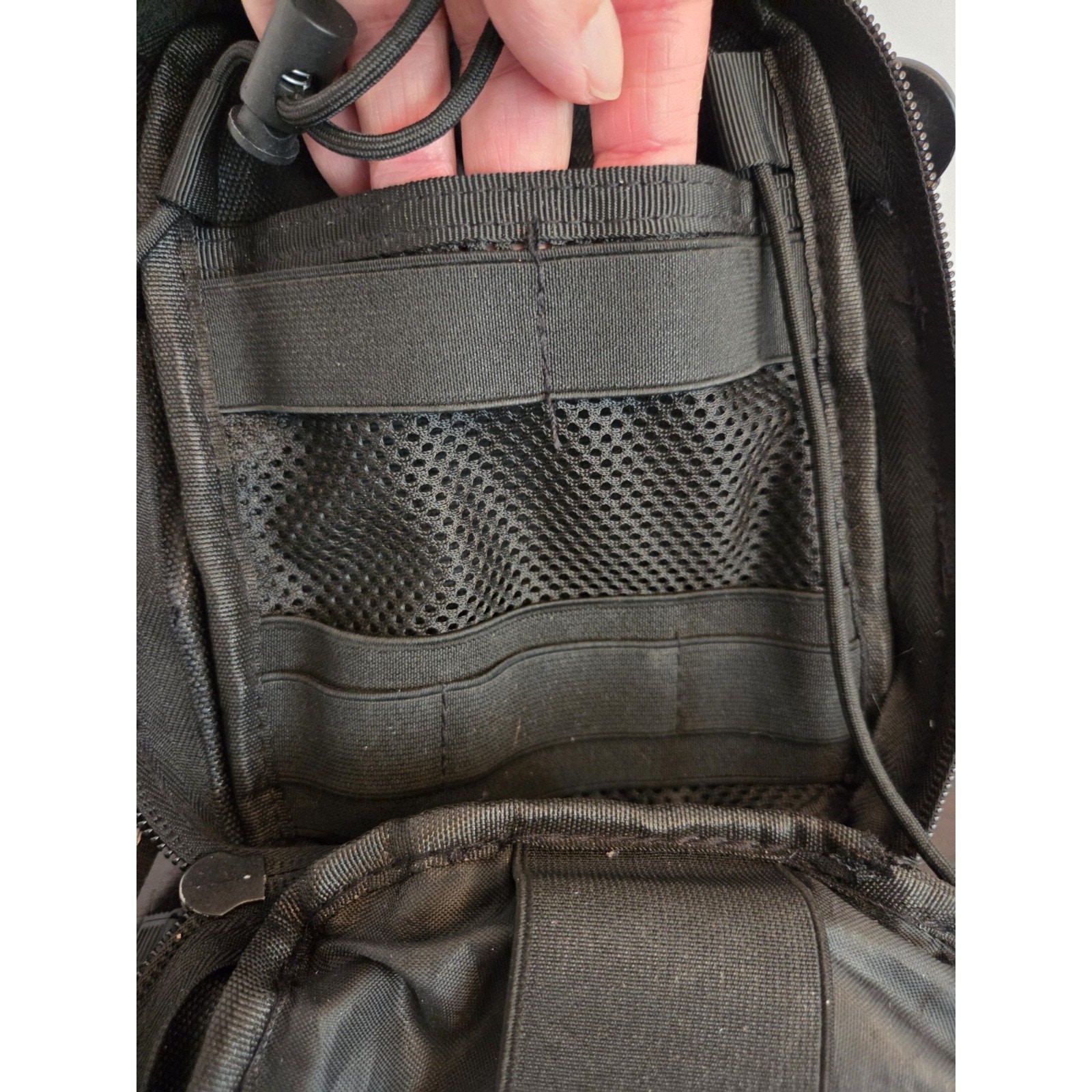 Laval Utility Crossbody Side Bag Travel Black Nylon Adjustable Strap Lightweight