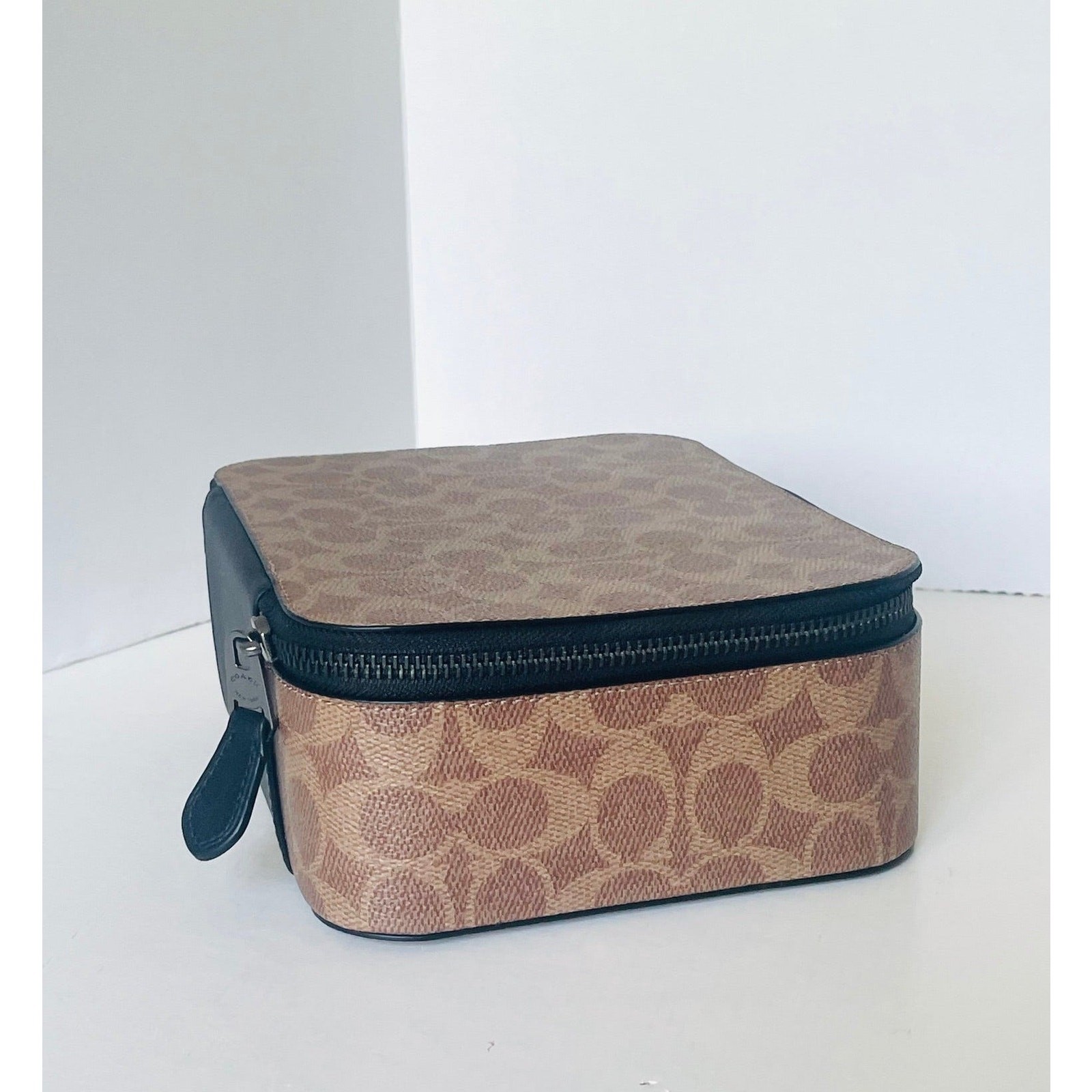 Coach Tech Organizer CY392 Colorblock Signature Canvas Travel Case Khaki