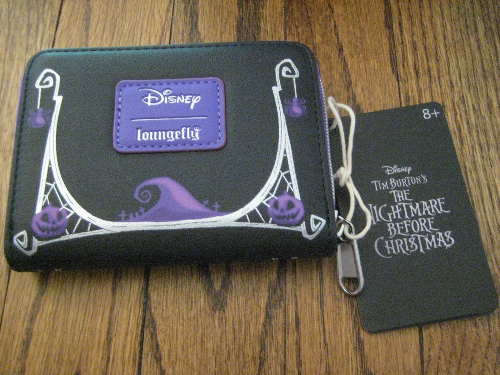 Loungefly Nightmare Before Christmas Jack & Sally Pumpkin Frame Backpack Wallet