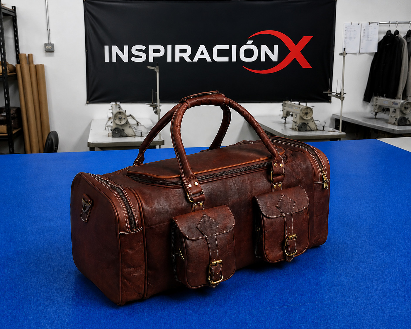 Premium Vintage Brown Leather Duffel Bag – Travel, Gym & Weekend Getaways Trave
