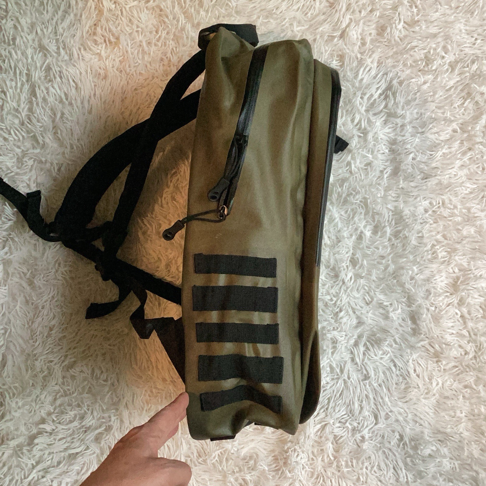 Hurley First Light Backpack Green Nylon Durable Water Resistant Surf Skate