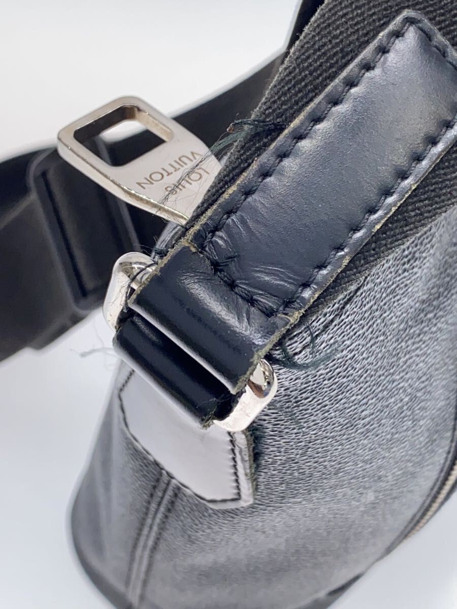 LOUIS VUITTON Shoulder Bag 1 Mixed MM Damier Graphite PVC BLK Used