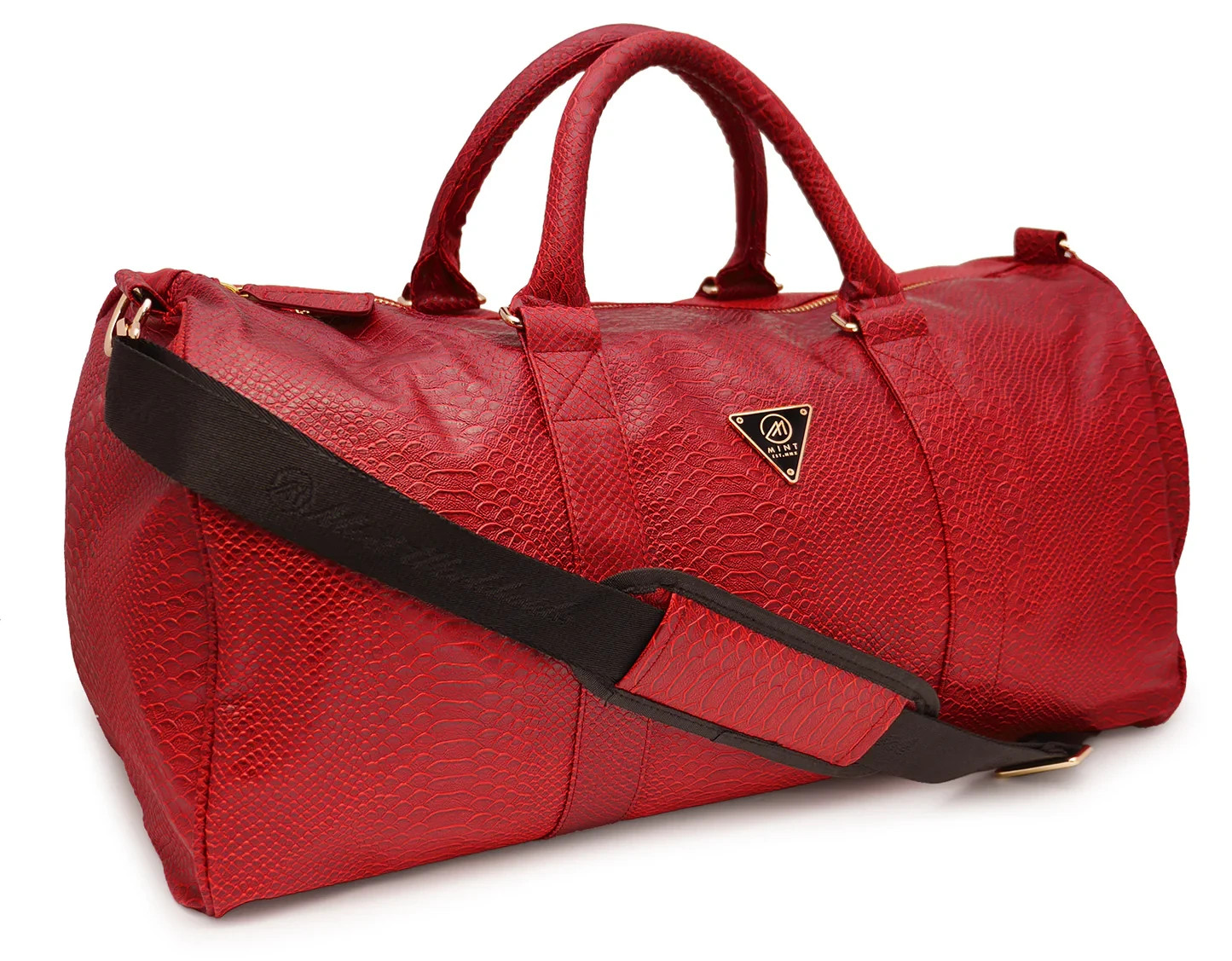 Anaconda Duffle Bag Large Vegan Leather Travel Weekender Carry On Bag