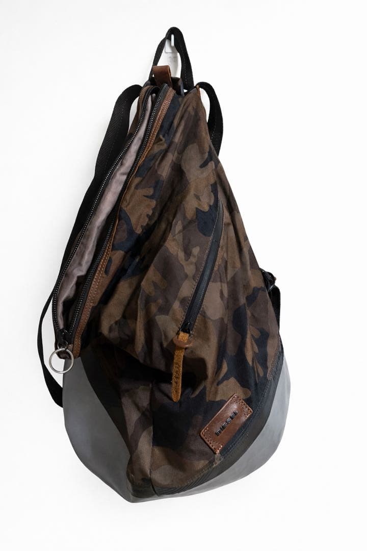 Diesel Men Camouflage Backpack 20x30cm Luxury Stylish Casual Italian Fashion