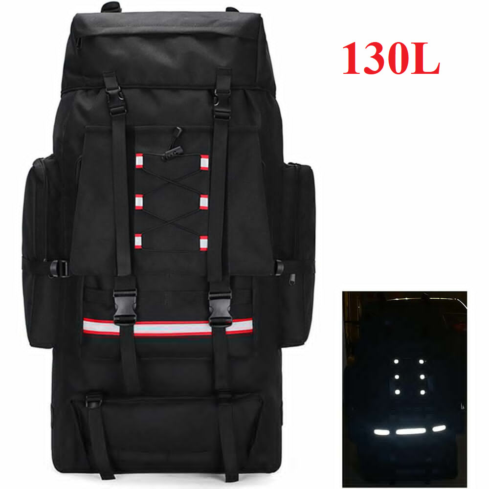 35L/70L/100L/130L Outdoor Tactical Backpack Rucksack Camping Hiking Bag Travel