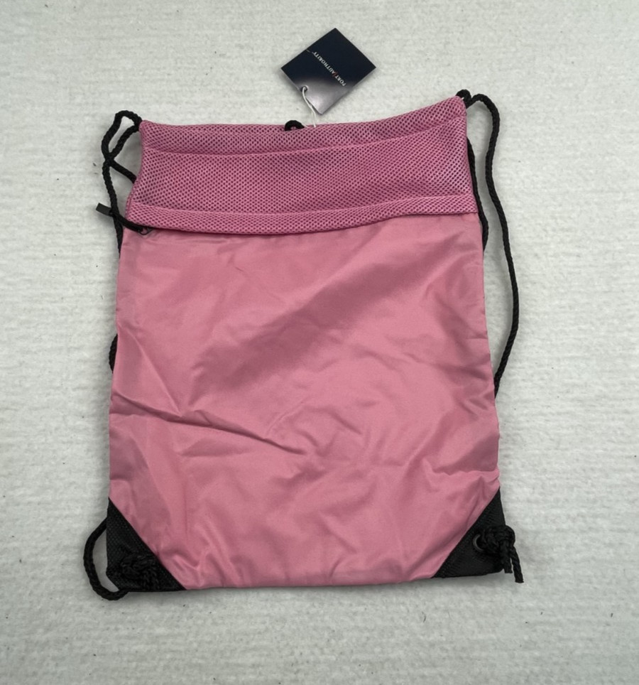 high quality Cinch pack pink comfortable thick mesh backing. sku#2