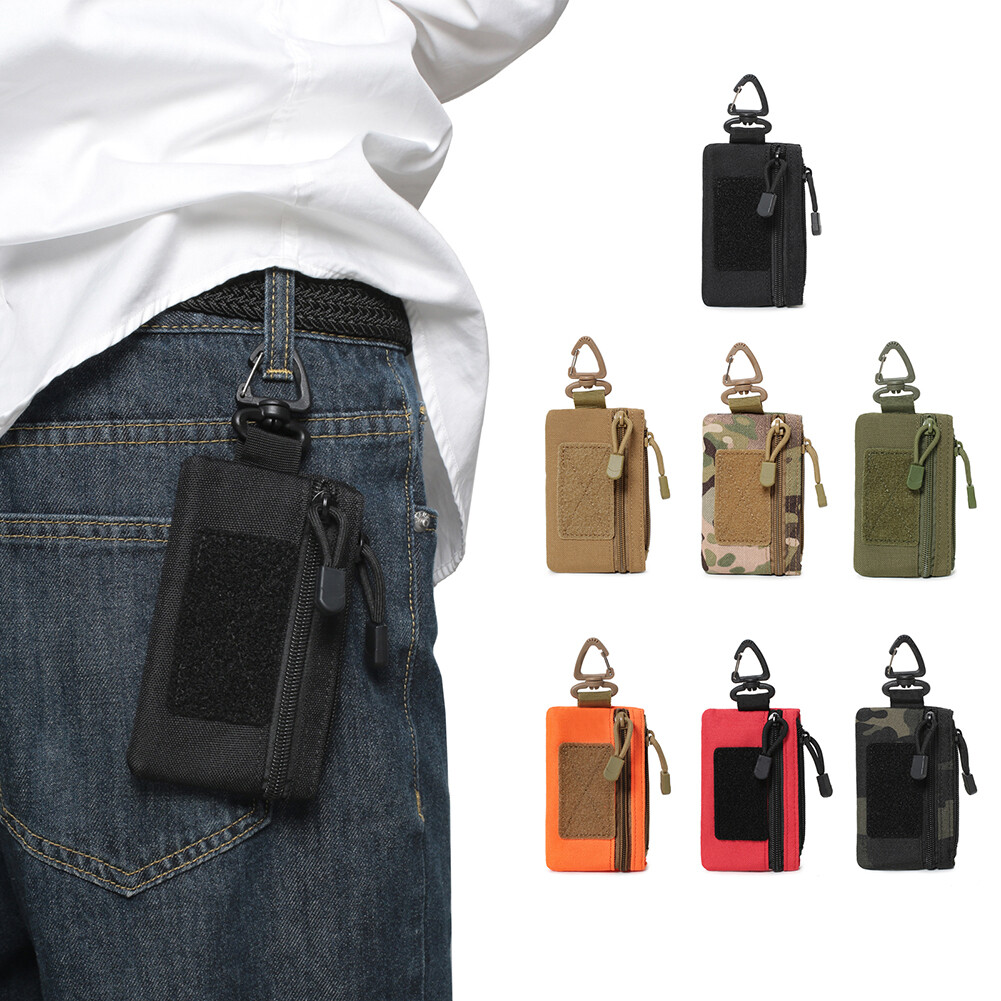Tactical Keys Tool Pouch Small Utility Pouch Waist Bag for Outdoor Sports Hiking