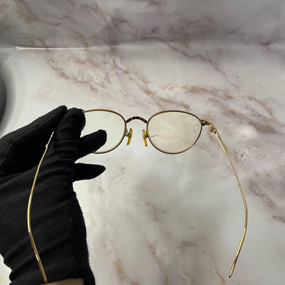Junior Gaultier Vintage Y2K Oval Gold Sunglasses Eyewear