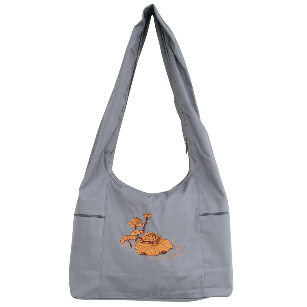 1pcs Buddhist Supplies Monk Pack Shoulder Bag Packages Cotton Canvas Buddha Bags