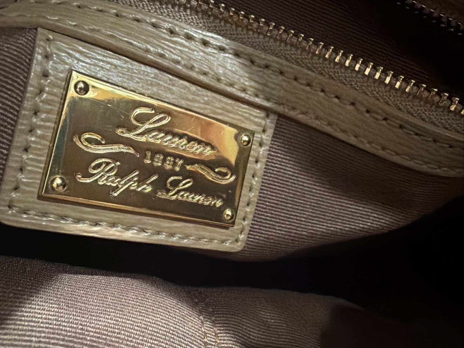 1987 RLL Ralph Lauren Leather Bag Crossbody 11 x 6 x 9 Vintage Pebble Satchel