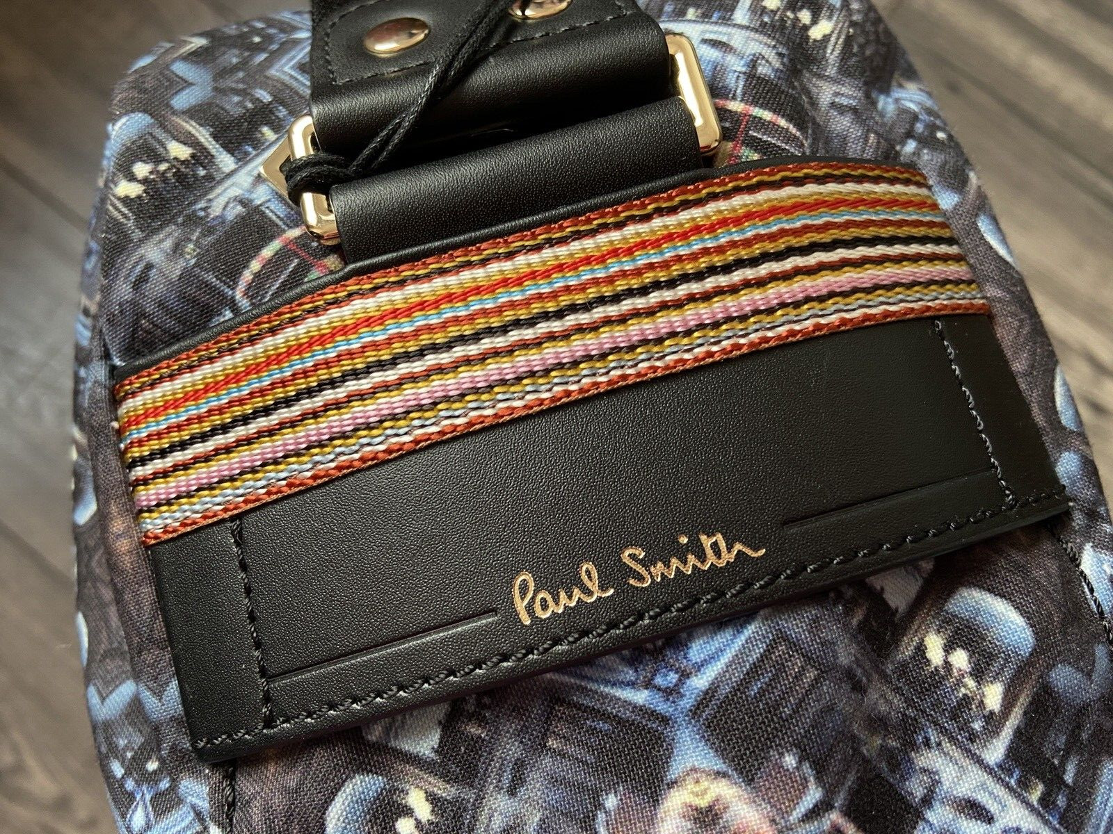 PAUL SMITH KALEIDOSCOPE MINI PRINT FOLIO MESSENGER BAG RETAIL BNWT
