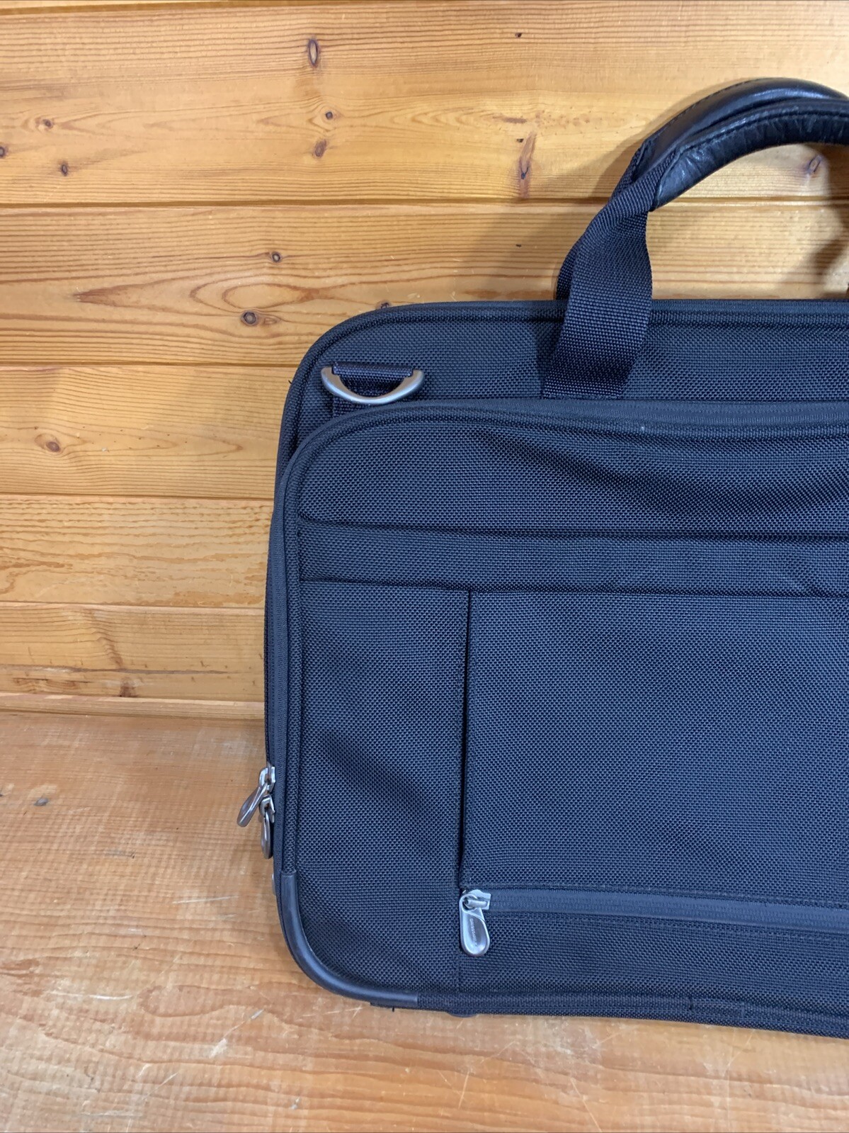 BRIGGS & RILEY 18″ Black Nylon Laptop Computer Bag Briefcase Luggage #BB140-4