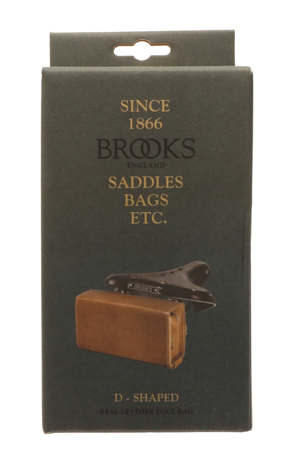 Brooks D-Shaped Saddle Bag 0.75L Honey Leather NEW NOS NIB