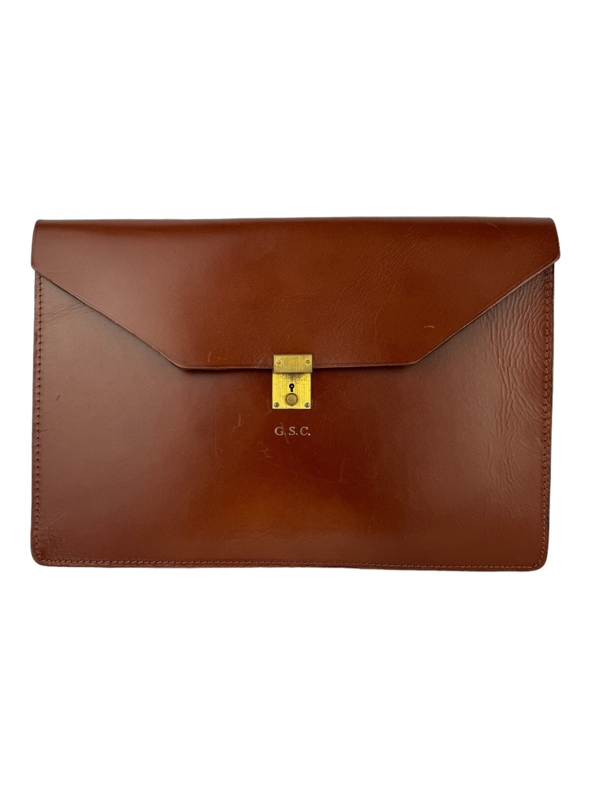 Peal&Co. For Brooks Brothers – Leather Portfolio Document Case – Great Condition