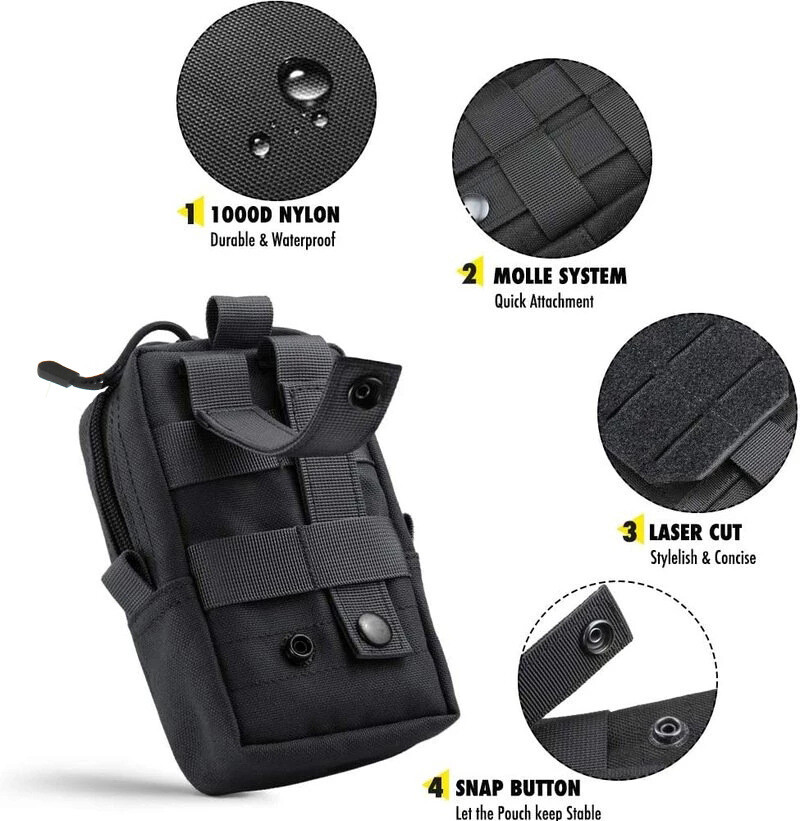 Tactical Molle EDC Pouch Cellphone Holder Bag Utility Multipurpose Organizer Bag