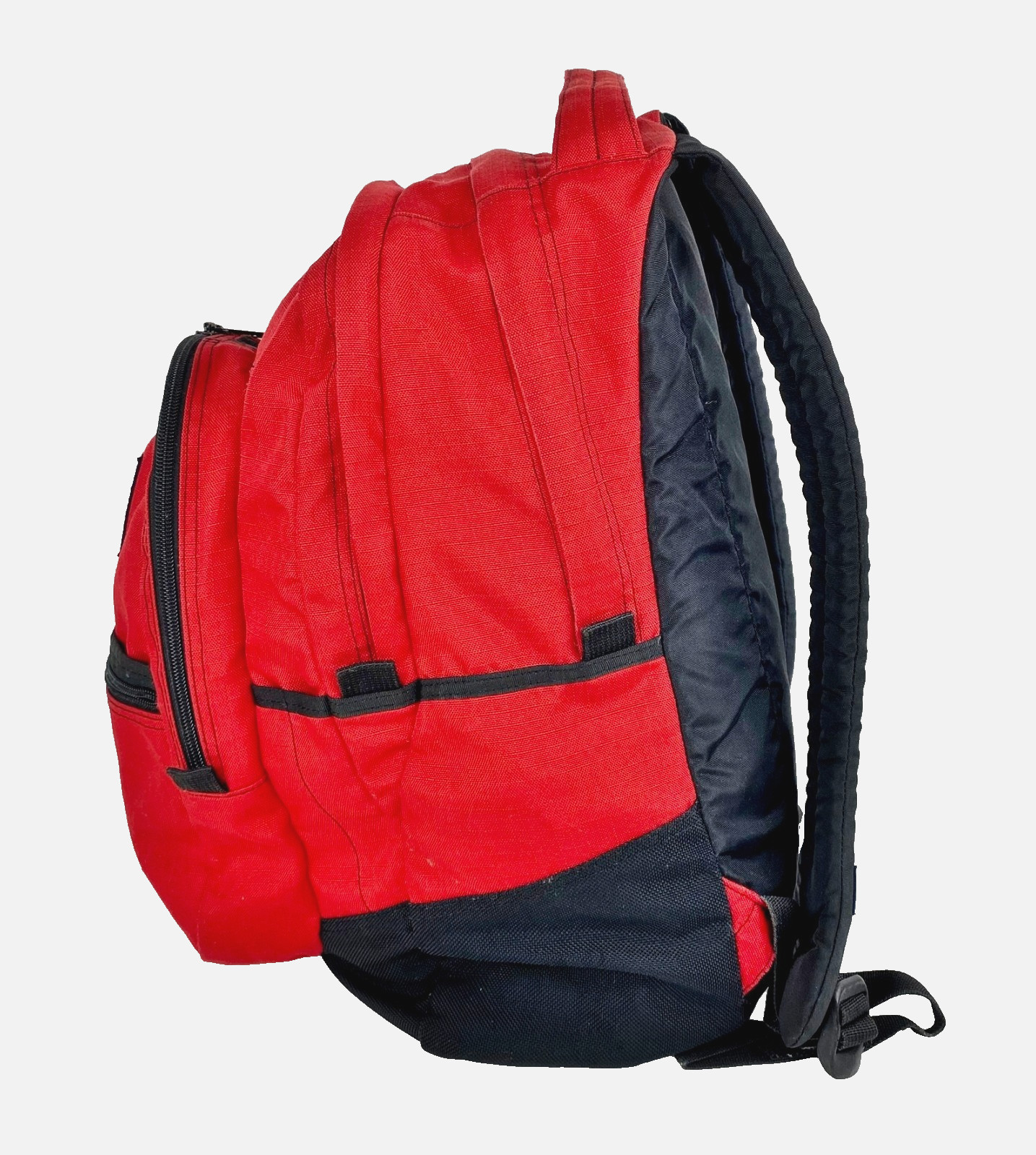 Jansport Big Student Backpack Red Large Satchel Book Bag Preowned 3 Lg Pockets