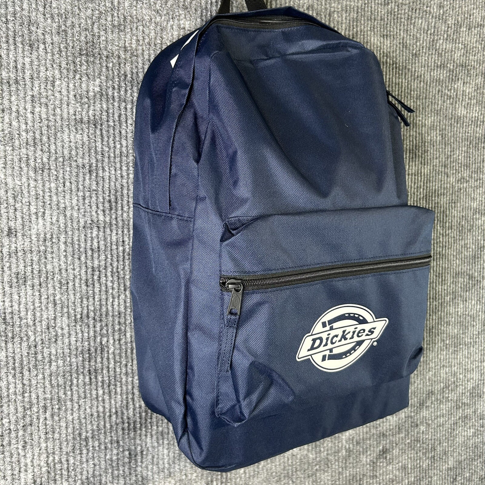 NEW Dickies Logo Backpack Blue Reflective Water Bottle Pocket