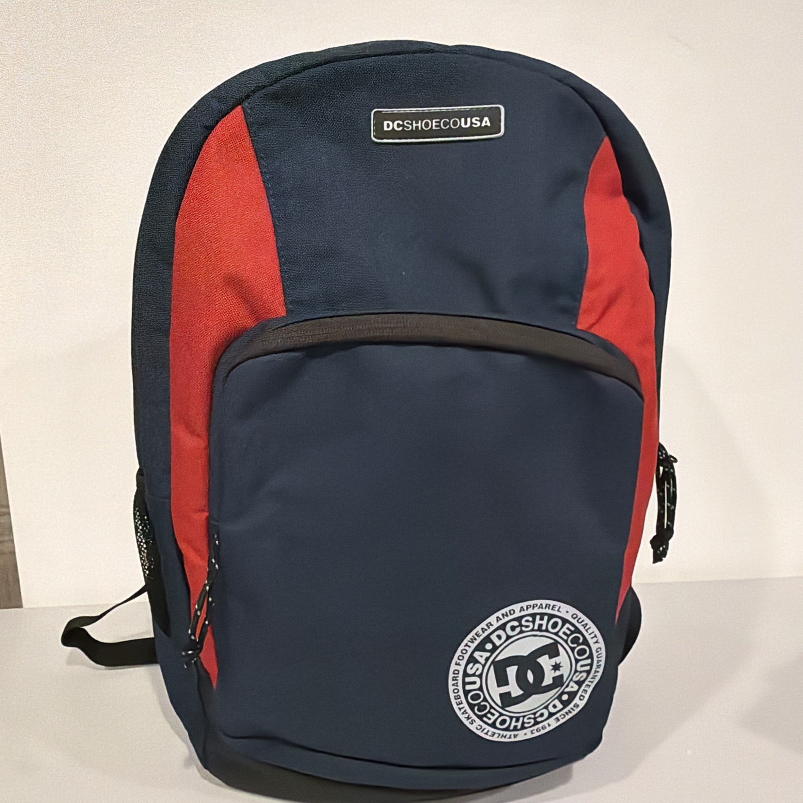 DC Shoes Large Blue/red Backpack Zip & Buckle Adjustable Straps Pockets