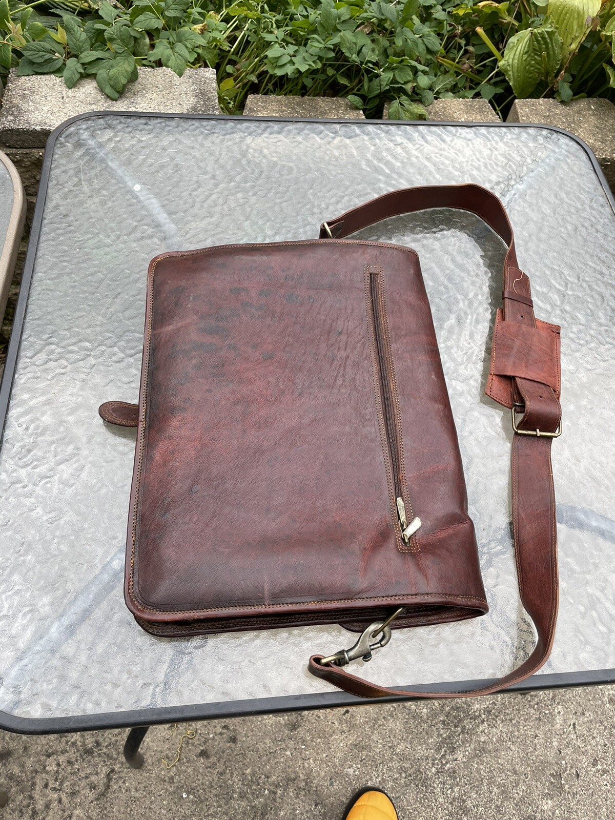 Cuero Vintage Handmade Leather Bag for Laptop – Brown