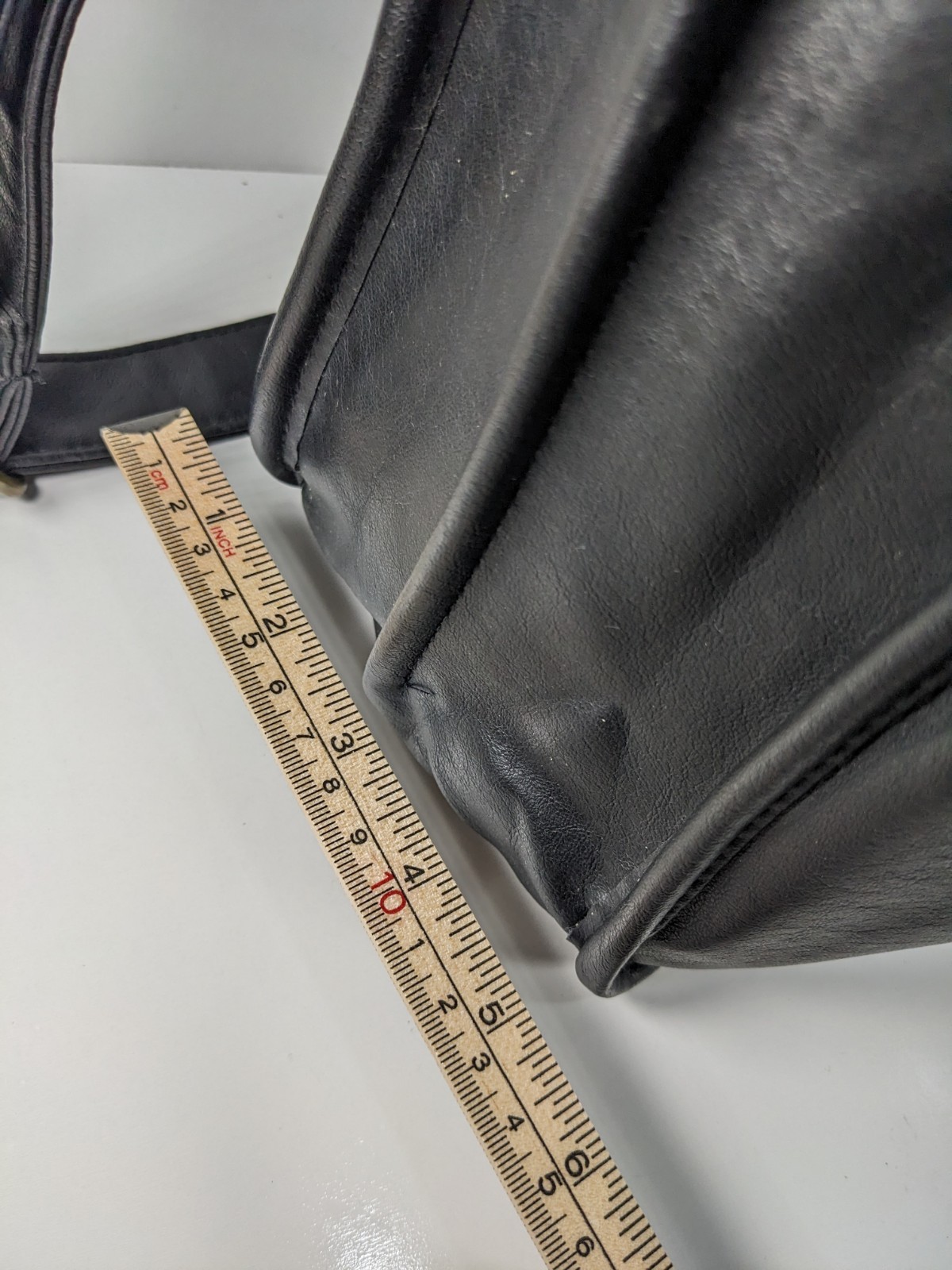 BILL BLASS Black Leather Laptop Messenger Travel Briefcase Shoulder Bag VTG