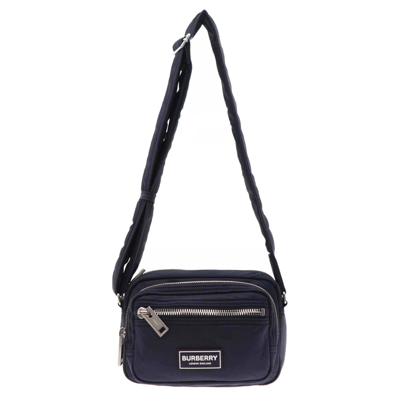 Burberry Warner Camera Crossbody Bag Navy Blue Nylon New