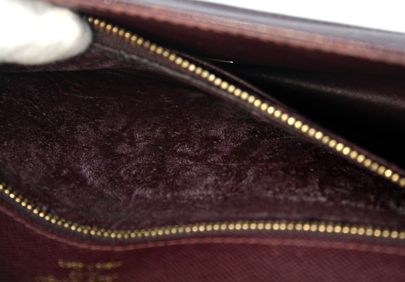 LOUIS VUITTON Taiga Brown Leather Pochette Clad Second Bag Clutch Bag Spain