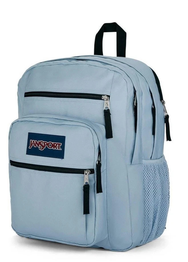 JanSport BIG STUDENT 17.5″ Backpack Blue Dusk 15in Laptop Sleeve Bottle Pocket
